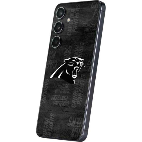 NFL Carolina Panthers Black & White Galaxy S25 Skin